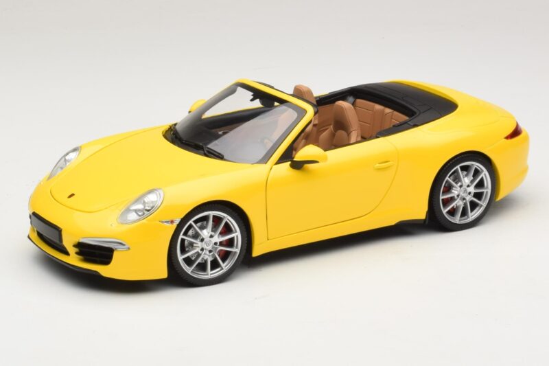 Porsche 911 991 Carrera S Kabriolet Žltý Minichamps 1:18 100061031 Kov