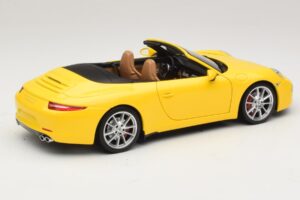 Porsche 911 991 Carrera S Kabriolet Žltý Minichamps 1:18 100061031 Kov – obrázok 3 z 8