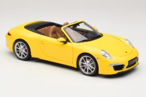Porsche 911 991 Carrera S Kabriolet Žltý Minichamps 1:18 100061031 Kov – obrázok 6 z 8