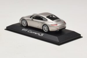 Porsche 911 991 Carrera S Strieborná Metalíza Minichamps 1:43 WAP0200130C Kov – obrázok 3 z 4