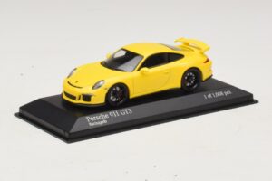 Porsche 911 991 GT3 Žltý Minichamps 1:43 410062021 Kov – obrázok 2 z 4