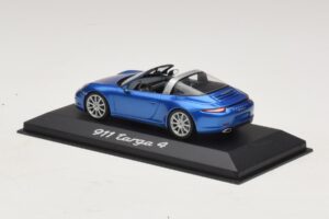 Porsche 911 991 Targa Modrá Metalíza Minichamps 1:43 WAP0200350E Kov – obrázok 3 z 4
