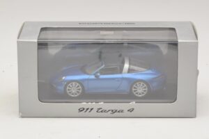 Porsche 911 991 Targa Modrá Metalíza Minichamps 1:43 WAP0200350E Kov – obrázok 4 z 4