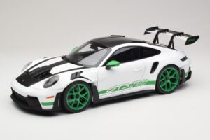 Porsche 911 992 GT3 RS Tribute to Carrera RS Biely Python Green Norev 1:12 127535 Kov