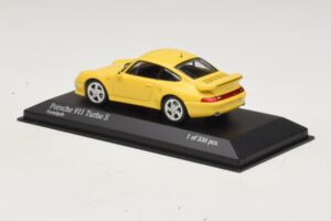 Porsche 911 993 Turbo S Žltý Minichamps 1:43 430069270 Kov – obrázok 3 z 4