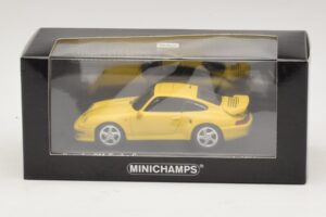 Porsche 911 993 Turbo S Žltý Minichamps 1:43 430069270 Kov – obrázok 4 z 4