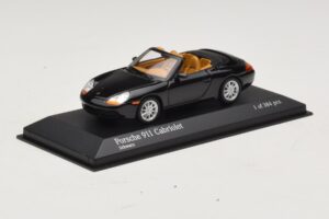 Porsche 911 996 Kabriolet Čierna Metalíza Minichamps 1:43 400061090 Kov – obrázok 2 z 4