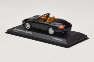 Porsche 911 996 Kabriolet Čierna Metalíza Minichamps 1:43 400061090 Kov – obrázok 3 z 4