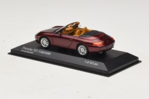 Porsche 911 996 Kabriolet Červená Metalíza Minichamps 1:43 400061092 Kov – obrázok 3 z 4