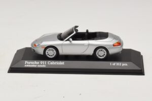 Porsche 911 996 Kabriolet Strieborná Metalíza Minichamps 1:43 400061091 Kov