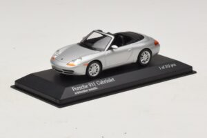 Porsche 911 996 Kabriolet Strieborná Metalíza Minichamps 1:43 400061091 Kov – obrázok 2 z 4
