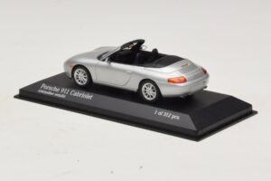 Porsche 911 996 Kabriolet Strieborná Metalíza Minichamps 1:43 400061091 Kov – obrázok 3 z 4