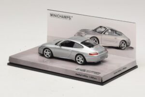 Porsche 911 996 Carrera 40. Výročie Strieborný Minichamps 1:43 436061070 Kov – obrázok 3 z 5