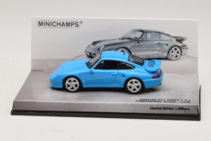 Porsche 911 996 Turbo S 3.6 Výročná Edícia Modrý Minichamps 1:43 436069270 Kov