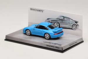 Porsche 911 996 Turbo S 3.6 Výročná Edícia Modrý Minichamps 1:43 436069270 Kov – obrázok 3 z 5