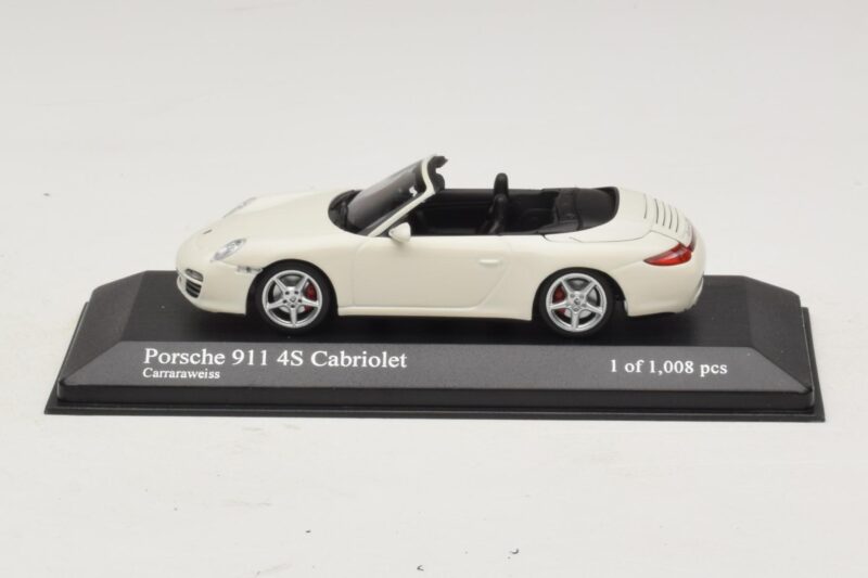 Porsche 911 997 Carrera 4S Kabriolet Biely Minichamps 1:43 400066431 Kov
