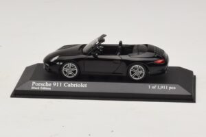 Porsche 911 997 Carrera Kabriolet Black Edition Minichamps 1:43 400066434 Kov
