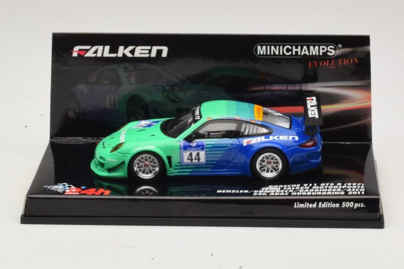 Porsche 911 997 GT3 R Falken #44 Nurburgring 2011 Minichamps 1:43 Porsche 911 997 GT3 R Falken #44 Nurburgring 2011 Minichamps 1:43 447116144 Kov