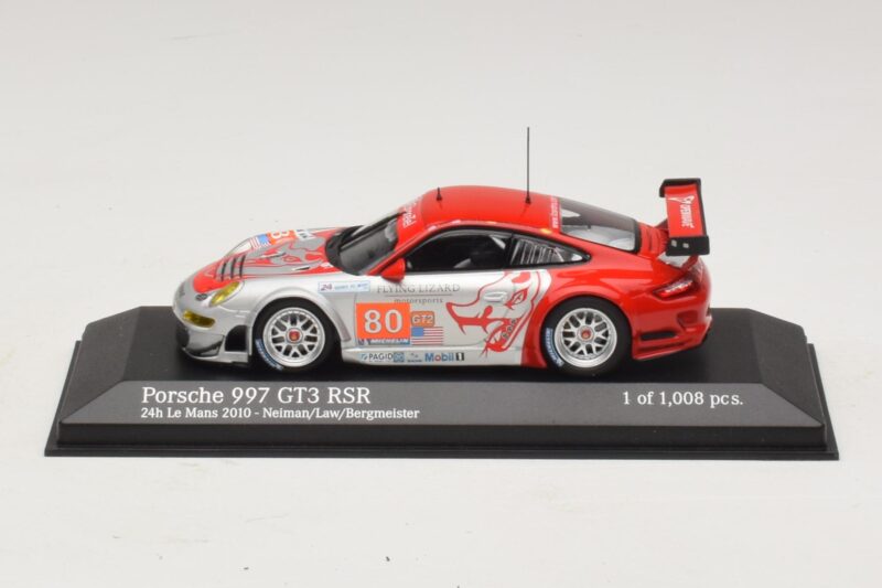 Porsche 911 997 GT3 RSR GT2 #80 S. Neiman / D. Law 24 Hours of Le Mans 2010 Minichamps 1:43 410106980 Kov