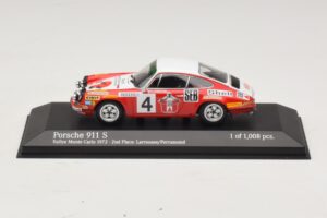 Porsche 911 S #4 G. Larrousse / J-C. Perramond 2nd Place Rally Monte Carlo 1972 Minichamps 1:43 400726804 Kov