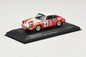 Porsche 911 S #4 G. Larrousse / J-C. Perramond 2nd Place Rally Monte Carlo 1972 Minichamps 1:43 400726804 Kov – obrázok 2 z 4
