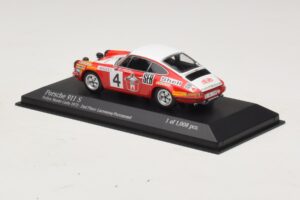 Porsche 911 S #4 G. Larrousse / J-C. Perramond 2nd Place Rally Monte Carlo 1972 Minichamps 1:43 400726804 Kov – obrázok 3 z 4