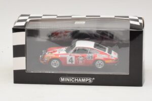 Porsche 911 S #4 G. Larrousse / J-C. Perramond 2nd Place Rally Monte Carlo 1972 Minichamps 1:43 400726804 Kov – obrázok 4 z 4