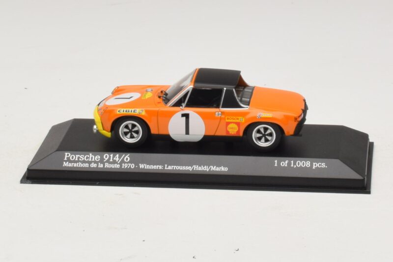 Porsche 914/6 #1 G. Larrousse / H. Marko Winners Marathon de la Route 1970 Minichamps 1:43 Porsche 914/6 #1 G. Larrousse / H. Marko Winners Marathon de la Route 1970 Minichamps 1:43 400706501 Kov