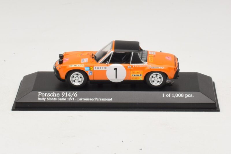 Porsche 914/6 #1 G. Larrousse / J-C. Perramond Rally Monte Carlo 1971 Minichamps 1:43 Porsche 914/6 #1 G. Larrousse / J-C. Perramond Rally Monte Carlo 1971 Minichamps 1:43 400716501 Kov