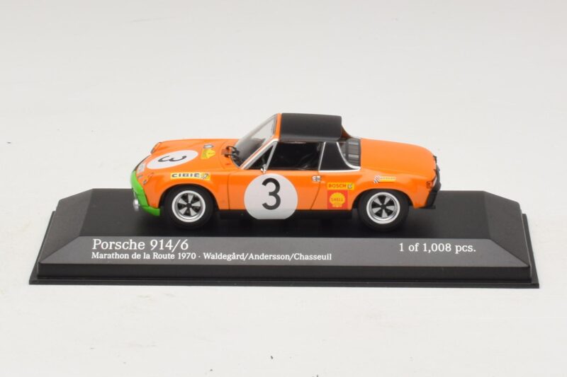 Porsche 914/6 #3 B. Waldegard / O. Andersson Marathon de la Route 1970 Minichamps 1:43 Porsche 914/6 #3 B. Waldegard / O. Andersson Marathon de la Route 1970 Minichamps 1:43 400706503 Kov