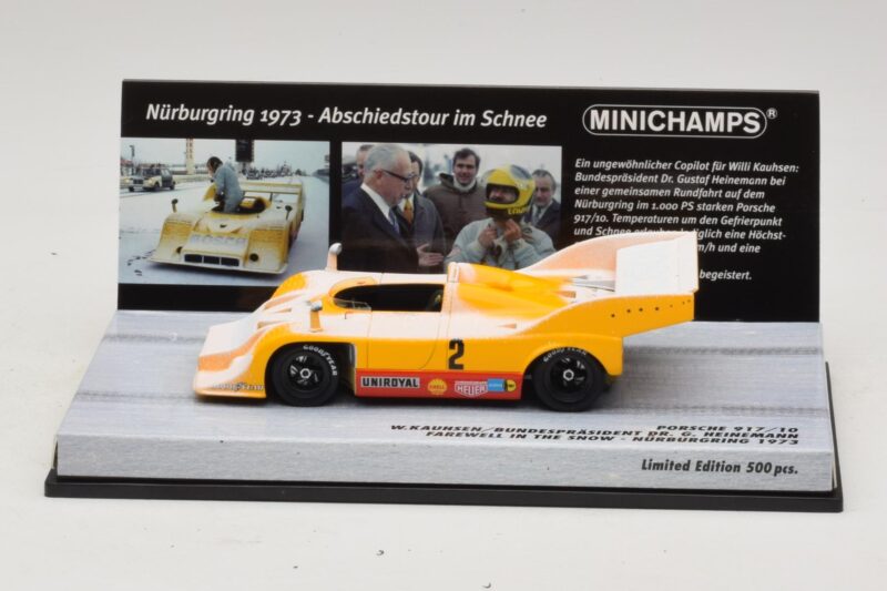Porsche 917/10 #2 W. Kauhsen Farewell In The Snow Nurburgring 1973 Minichamps 1:43 437736592 Kov