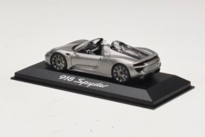 Porsche 918 Spyder Šedá Metalíza Minichamps 1:43 WAP0201000E Kov – obrázok 3 z 4