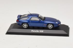 Porsche 928 Modrá Metalíza Maxichamps 1:43 940068101 Kov