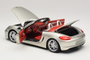 Porsche Boxster S 987 Šedá Metalíza Minichamps 1:18 110062030 Kov – obrázok 5 z 8