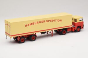Scania LB111S Koffersattelzug Hamburger Spedition Minichamps 1:43 499123880 Kov – obrázok 2 z 6