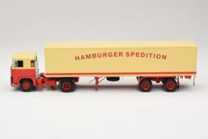 Scania LB111S Koffersattelzug Hamburger Spedition Minichamps 1:43 499123880 Kov – obrázok 3 z 6