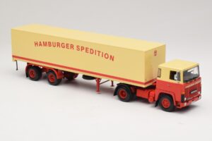 Scania LB111S Koffersattelzug Hamburger Spedition Minichamps 1:43 499123880 Kov – obrázok 4 z 6