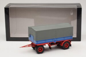 Nákladný Príves Modrý Červený Minichamps 1:43 439159092 Kov – obrázok 6 z 6