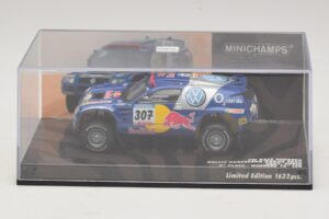 Volkswagen Race Touareg Red Bull #307 B. Saby / M. Perin Dakar Rally 2005 Minichamps 1:43 436055307 Kov – obrázok 4 z 5