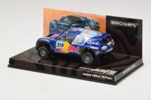 Volkswagen Race Touareg Red Bull #310 J. Kleinschmidt / F. Pons Dakar Rally 2005 Minichamps 1:43 436055310 Kov – obrázok 3 z 5