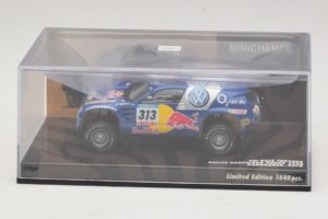 Volkswagen Race Touareg Red Bull #313 J. Kankkunen / J. Repo Dakar Rally 2005 Minichamps 1:43 436055313 Kov – obrázok 4 z 5