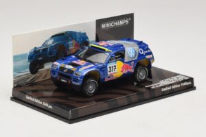 Volkswagen Race Touareg Red Bull #317 Gordon / von Zitzewitz Dakar Rally 2005 Minichamps 1:43 436055317 Kov – obrázok 2 z 5