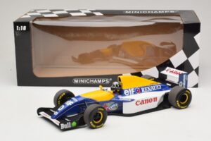 Williams Renault FW15C #0 D. Hill 1993 Minichamps 1:18 180930000 Kov – obrázok 6 z 7
