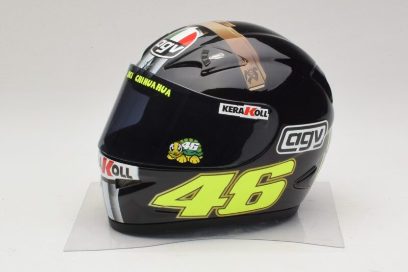 Prilba AGV V. Rossi MotoGP Jerez Test 2007 Minichamps 1:2 327070046 Kov