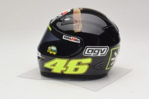Prilba AGV V. Rossi MotoGP Jerez Test 2007 Minichamps 1:2 327070046 Kov – obrázok 2 z 7