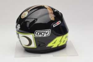 Prilba AGV V. Rossi MotoGP Jerez Test 2007 Minichamps 1:2 327070046 Kov – obrázok 4 z 7