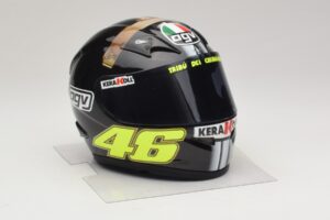 Prilba AGV V. Rossi MotoGP Jerez Test 2007 Minichamps 1:2 327070046 Kov – obrázok 5 z 7
