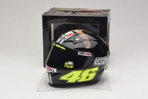 Prilba AGV V. Rossi MotoGP Jerez Test 2007 Minichamps 1:2 327070046 Kov – obrázok 6 z 7