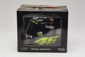 Prilba AGV V. Rossi MotoGP Jerez Test 2007 Minichamps 1:2 327070046 Kov – obrázok 7 z 7