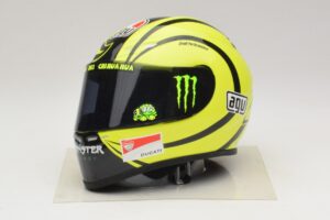 Prilba AGV V. Rossi MotoGP Valencia Test 2009 Minichamps 1:2 327100066 Diecast